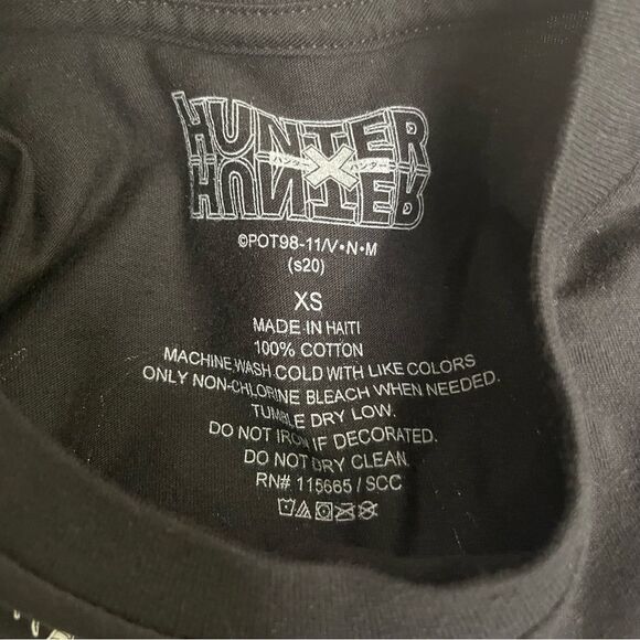 NWOT Black Hunter X Hunter Phantom Troupe Graphic T-Shirt size XS spider 🕷️ - Picture 3 of 7